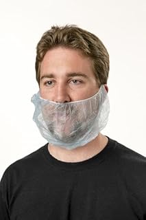 Beard Net, Polyester Nylon, Color White, Size 1/8