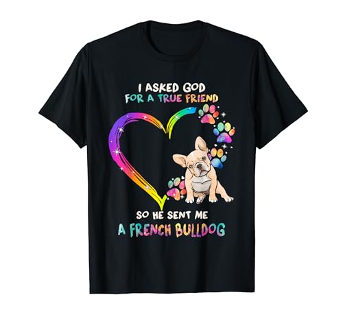 Bulldog francés crema es mi mejor amigo Tie Dye Dog Lover Camiseta