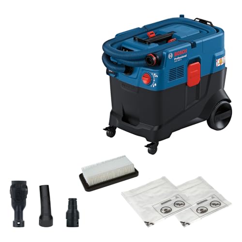 Bosch Professional alleszuiger GAS 400 A (1200 W, automatische filterreiniging (AFC), incl. hoofdfilter, slang, machine-adapter, gebogen buis, 2 afvalzakken)