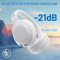 ATTACK SHARK G300 ANC Kabellose Kopfhörer, Ultraleicht Faltbare Over-Ear Kopfhörer mit Kabel/Bluetooth, 20 Stunden Spielzeit, Integriertes Mikrofon – Ideal für Reisen, Büro und Zuhause – Weiß – Ansicht 6