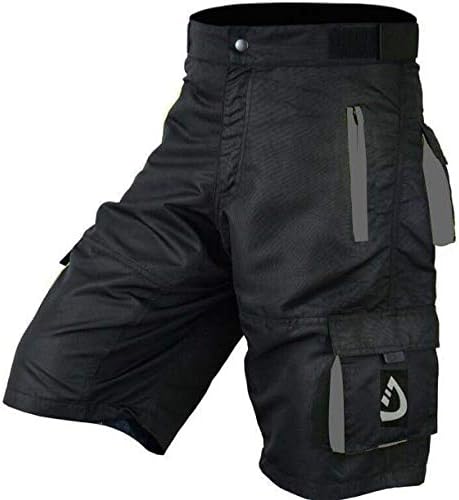 Shorts de ciclismo para hombre MTB con forro acolchado desmontable