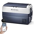 BODEGACOOLER 12 Volt Car Refrigerator,53Quart RV Fridge APP Control, Portable Car Freezer, (50L) -4?-68? RV Electric Compressor Cooler 12/24V DC and 100-240V AC for Outdoor,Camping,Travel,Road Trip