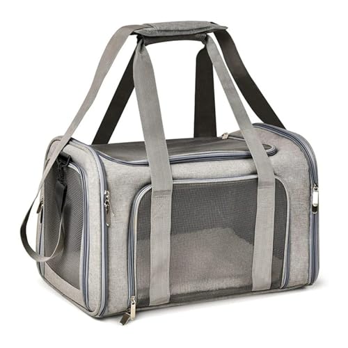 DGJMYSLD Collapsible Travel Cat Dog Carrier for Small Medium Pets up to 15 Lbs, Puppy Carrier(Small,M (43x28x28cm))