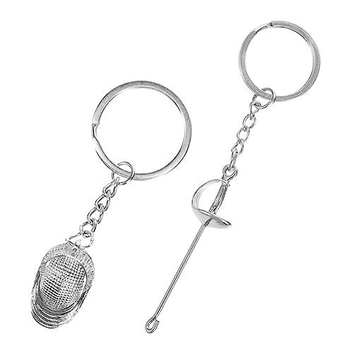 Porte-clés Escrime lot de 2 pièces idée cadeau souvenir pour fans et tireurs