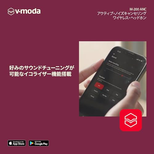 V-MODA M-200 ANC M200BTA-BK Bluetooth オーバーイヤー ノイズキャンセリング ワイヤレスヘッドホン の商品画像 3