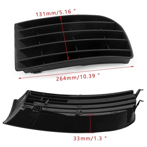 Rejilla parachoques delantero Golf 2004-2009 cubierta protectora ABS MK5 1K0853665 7