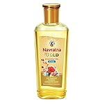 Navratna Gold Ayurvedic Hair Oil | with 24K Gold & 9 Ayurvedic Herbs | Lightweight, Non-Greasy & Fast-Absorbing | Relaxing Head Massage Oil | Deeply Nourishes Hair | 6.76 Fl Oz (200ml)