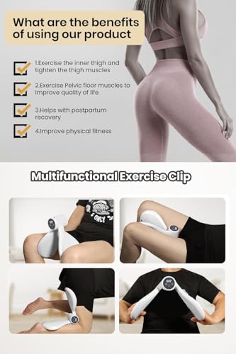 Image of Vibrating Portable Inner Thigh Master Pelvic Exerciser for Women & Men | Digital Counter | Adjustable Resistance Hip & Glute Workout Equipment | Thigh Master Pelvic Exerciser(Vibrating-Pelvic)