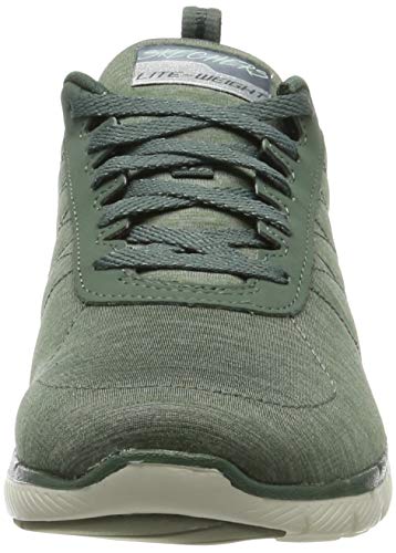 Skechers Skechers Women's Flex Appeal 3.0 Trainers, Green Navy Mesh Coral Trim Old