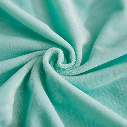 Liferevo 2 Pack Fluffy Faux Fur Pillow Shams,18 X 18 Inches Throw Pillow Covers,Luxury Decorative Furry Pillowcases Cushion Cover For Christmas,Zipper Closure,No Pillow Insert, Mint #TOP7