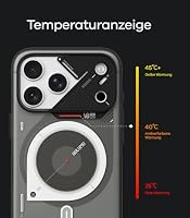 Aulumu A18 Matte für iPhone 18 Pro Hülle für MagSafe, Transparentes Weiß – Ansicht 6