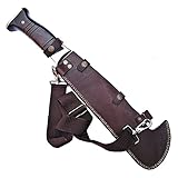 Smi Gudys Machete with sheath - Damascus steel Full Tang Machete Knife - Handmade Forged Jungle...