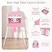 5 in 1 Foldable Baby High Chair,Convertible Highchair for Babies and Toddlers-Portable Infant Booster Seat,Carry Small Box,Dining Chair,Toddler High Chair with 5-Point Harness,Removable Tray-Pink