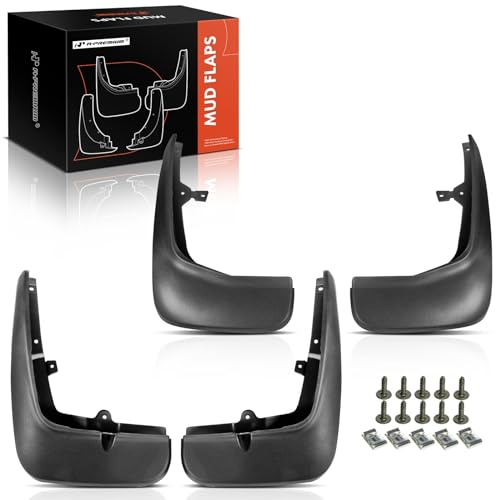 A-Premium Mud Flaps Compatible with Land Rover Range Rover Sport 2006-2013 Sport Utility, No Drilling Required Mud Guards with Hardware Accessories, Set of 4 Front and Rear