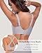 Vinfact Wireless Bras for Women No Underwire Scalloped Comfortable Push Up Supportive T-Shirt Bra Everyday Bra SLGY L