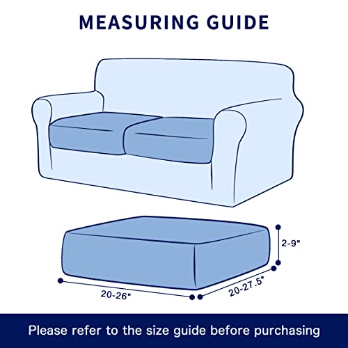 Subrtex Stretch Cushion Covers Couch Cushion Slipcovers Rv Seat Covers Chair Loveseat Sofa Cushion Protector Spandex Elastic Furniture Protector For Seat (2 Packs, Wine) #TOP2