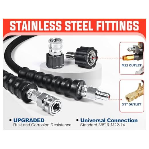 YAMATIC 3/8" 50 FT Pressure Washer Hose