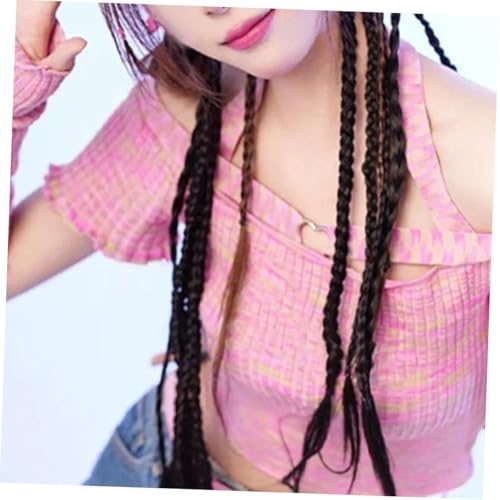 Tresse queue naturelle avec attache anti-glisse extension cheveux