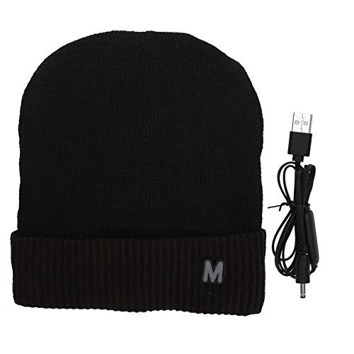 Bonnet chauffant USB électrique mixte couleur café pour l'hiver