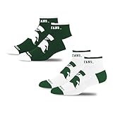 For Bare Feet NCAA MICHIGAN STATE SPARTANS Front and Center 2 Pack Team Colors Large