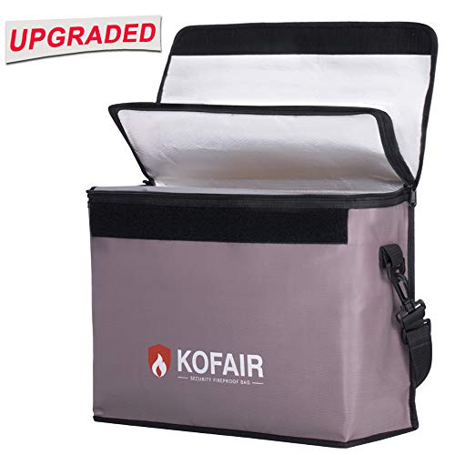 Kofair Large Fireproof Bag (16 x 12 x 5.5 inches), XL Fireproof Document