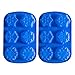 6 Even Snowflakes Silicone Cake Mold 2 Pack