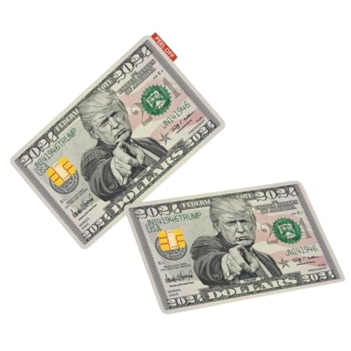 2 Packs Donald Trump 2024 Bill Credit Card Sticker, Debit Card Skin Cover, Credit Card Skin Cover - Stylish Card Stickers for Debit Credit Cards - Credit Card Cover (Trump Note 2024)