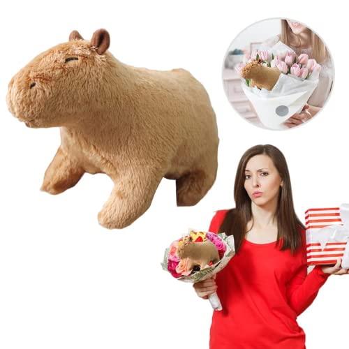 Boneca de pelúcia Capybara, boneca de pelúcia fofa animal brinquedo de pelúcia super macio, decoraçã