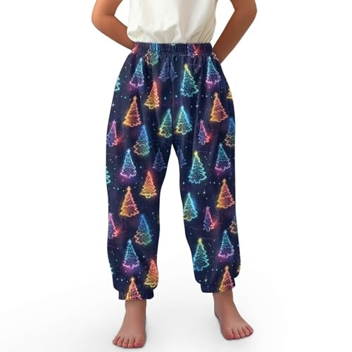 Image of Unisex Little Kids Yoga Trousers Bohemian Beach Pants Baggy Harem Activewear for Boys and Girls Age 3-10