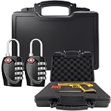 RITOR-T TSA Approved Gun Case for Air Travel with Lock, 12.8'x10'x3.2' Pistol Hard Case...