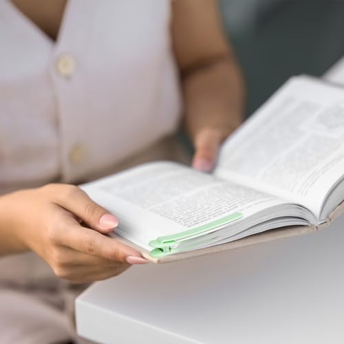 Image of 6 PCS Automatic Bookmark, Smart Bookmarks for Women Men Book Accessories Silicone Book Mark Bible Book Markers Book Marks for Reading Book Lovers Gifts Bookish Gifts Birthday Party Favors for Kids
