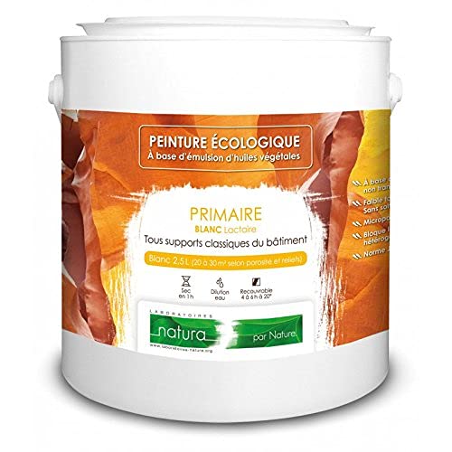 BOX DECO COULEURS Sous-couche primaire murale blanc naturelle écologique intérieur Natura - 2,5L