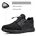SUADEX Steel Toe Shoes for Men Women Indestructible Steel Toe Sneakers Lightweight Work Safety Shoes Puncture Proof Composite Toe Black 13.5 Women/12 Men