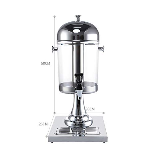 Dispensador de bebidas de cristal con soporte para grifo, para cerveza, agua, jugo, cócteles y bebidas frías, ideal para fiestas y eventos