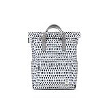 ROKA London Canfield B Small Sustainable Canvas Backpack Denim Rain