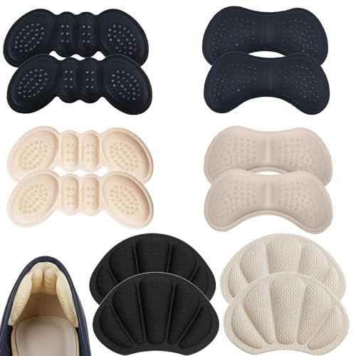 6 Pairs 4D Anti-Slip Heel Pads