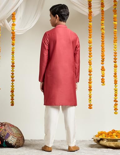 Image of Amazon Brand - Symbol Boy's Festive Rayon Kurta Pajama Set