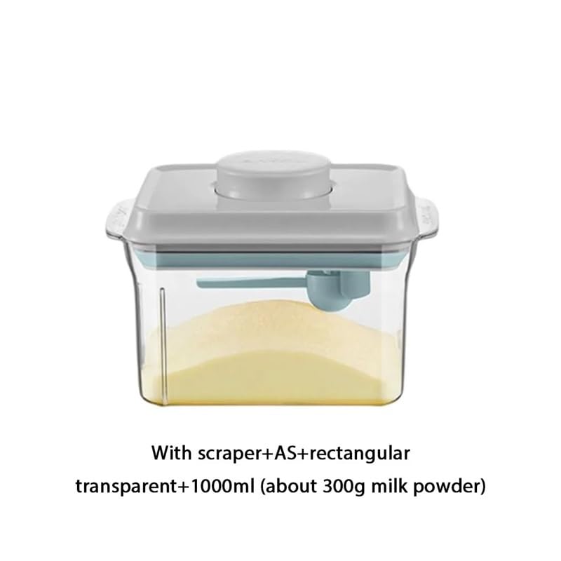 Contenitore for Alimenti, Grande capacità, Contenitore for Latte in Polvere, Organizer antiumidità(Yeloow 1000ml)