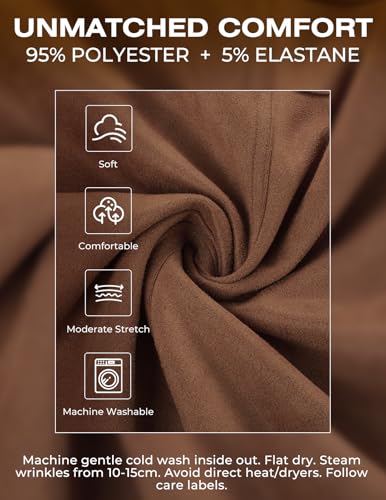 Kate Kasin Women Suede Skirt, Brown Mini Skirts, High Waist Pencil Fall Skirts for Women 2026 L — view 3