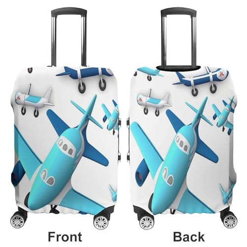 Airplane Travel Luggage Cover Washable Anti-scratch Suitcase Protector Dustproof Protective Cover Case for Wheeled Luggage Fits 19-32 Inch Luggage3