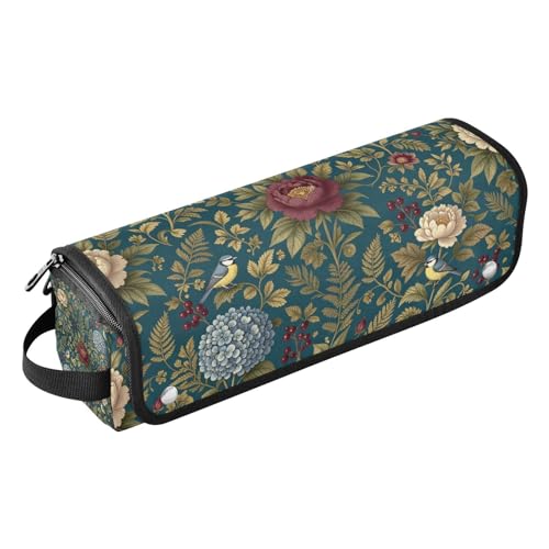 Bolsa de viaje para herramientas de cabello con tapete resistente al calor extraíble y compartimentos para plancha, rizadora y secador portátil