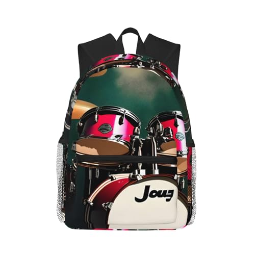 Sac à dos léger imprimé jazz confortable avec poches de rangement