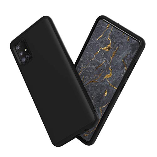 RhinoShield Case Compatible with [Samsung Galaxy A51] | SolidSuit - Shock Absorbent Slim Design tective Cover with Premium Matte Finish [3.5M / 11ft Drop tection] - Classic Black