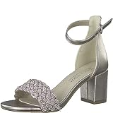 Marco Tozzi Damen 2-2-88302-20 Sandalette Sandale mit Absatz, Platinum Comb, 41 EU