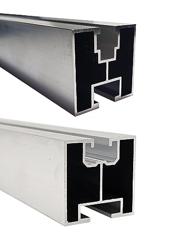 STOFFTEX Solar Schiene Solarschiene Solarprofil Montageschiene 240cm 2,4m Aluminiumprofil 0% §12Abs.3UStG Systemprofil PV Anlage Nut 8 10 40 Photovoltaik Solar Typ S & T Solarpanel