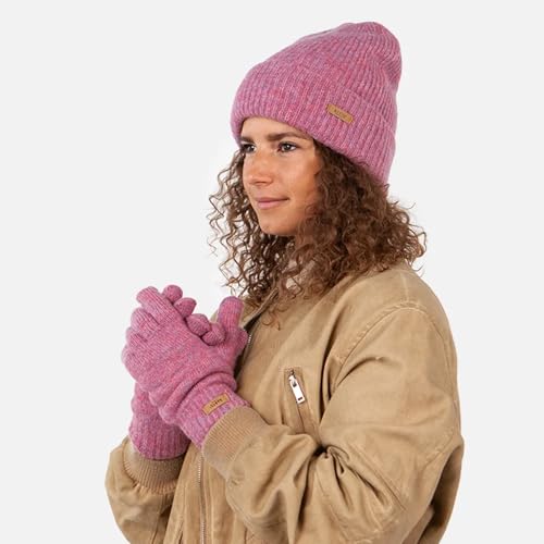 Guantes rosa con tejido de punto elástico Barts Witzia 2