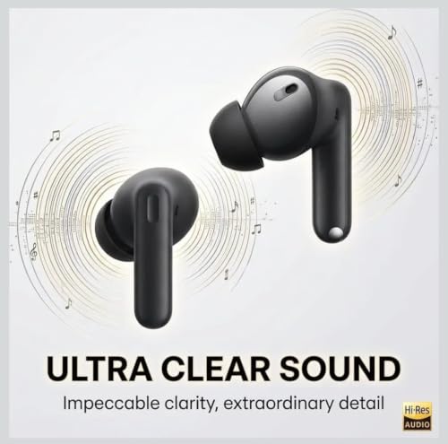 Wireless Earbuds Bluetooth 5.1 TWS Earphones Full Touch Control Headphones Built-in Microphone Immersive Sound Quality Ensure Fast Stable & Connection Smart LED Headset Sports Bud Black Under 399 - Image 4
