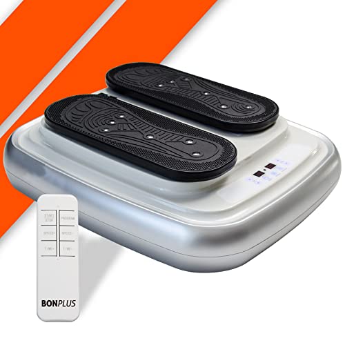 Bonplus BP Ejercitador de Piernas Pasivo, Sistema de Magnetoterapia, Gimnasia Pasiva, Fitlegs Pro, 30 Niveles de Velocidad, Ejercitador de Piernas para Ancianos, con Mando a Distancia, Salud