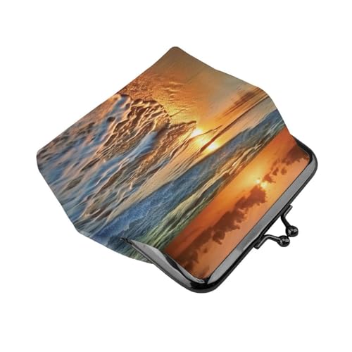 Pochette vintage en cuir synthétique de qualité supérieure avec fermoir rétro robuste - 3