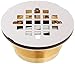 Jones Stephens Corporation D40140 No Caulk 2-Inch Shower Stall Drain Stainless Steel Strainer with Brass Body, Small